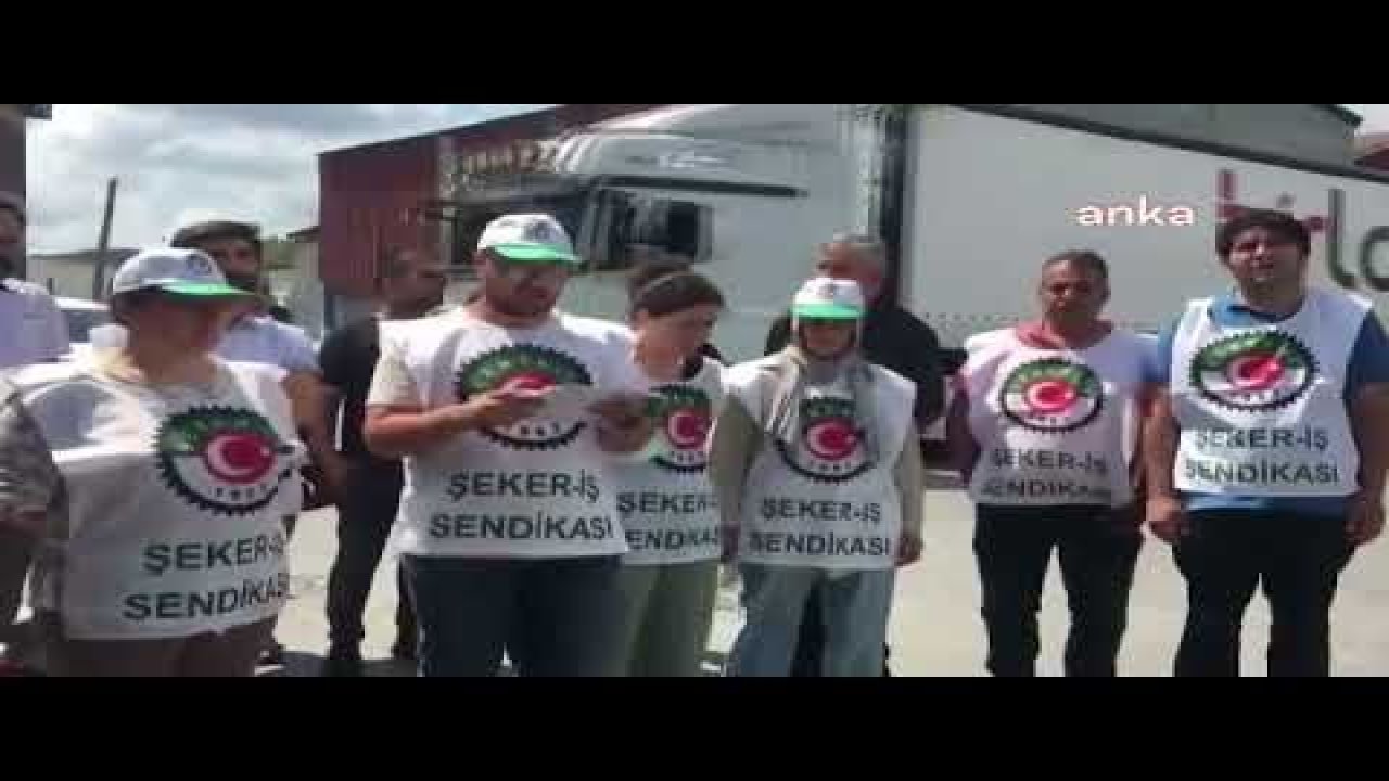 ŞEKER-İŞ'TEN İSTANBUL’DA "DÖRT İŞÇİ SENDİKALI OLUNCA İŞTEN ATILDI" PROTESTOSU