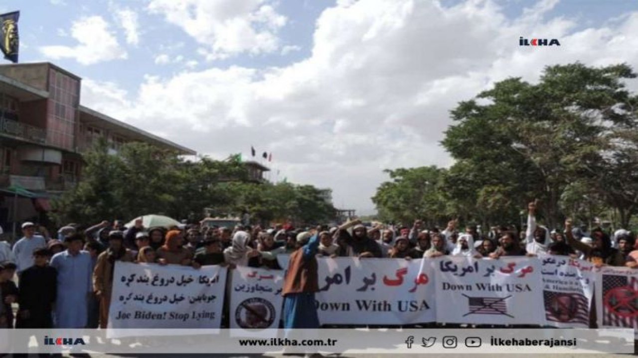 ABD'nin hava saldırısı Afganistan'da protesto edildi