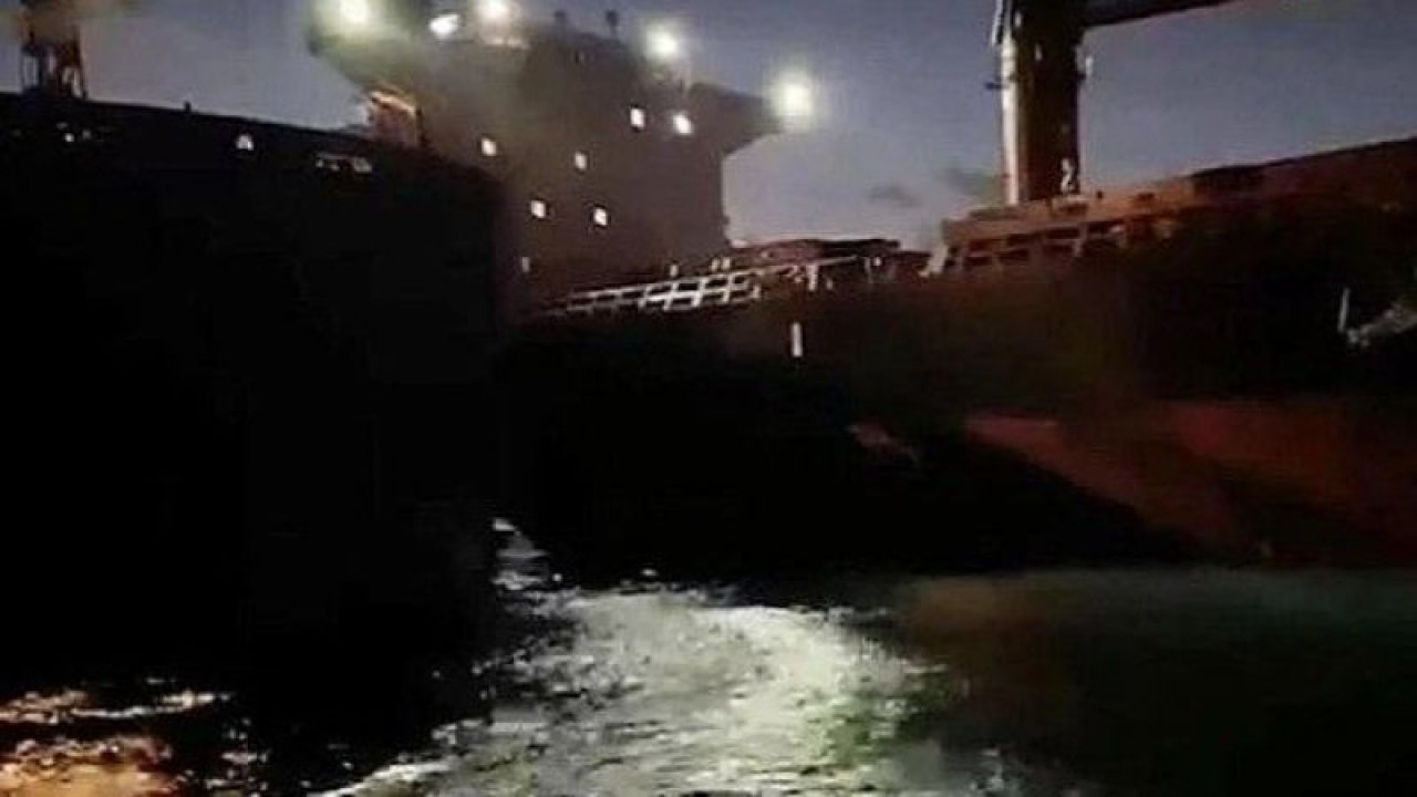 İstanbul Boğazı'nda gemi kazası! İki gemi çarpıştı