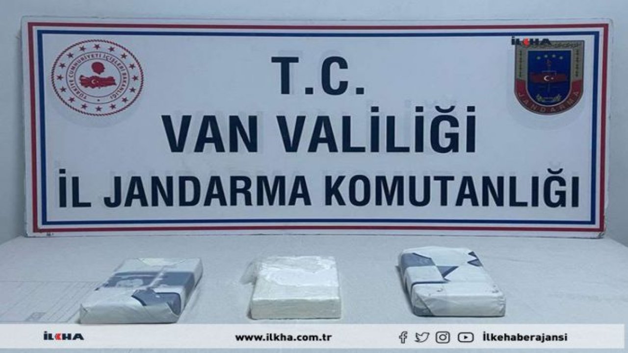 Van’da 3 kilogram kokain ele geçirildi