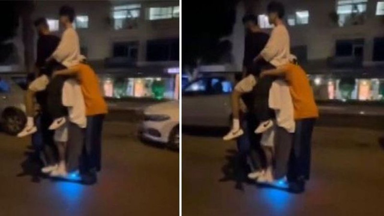 Antalya'da bir scootera 6 çocuk bindi! Görenlerin yürekleri ağzına geldi