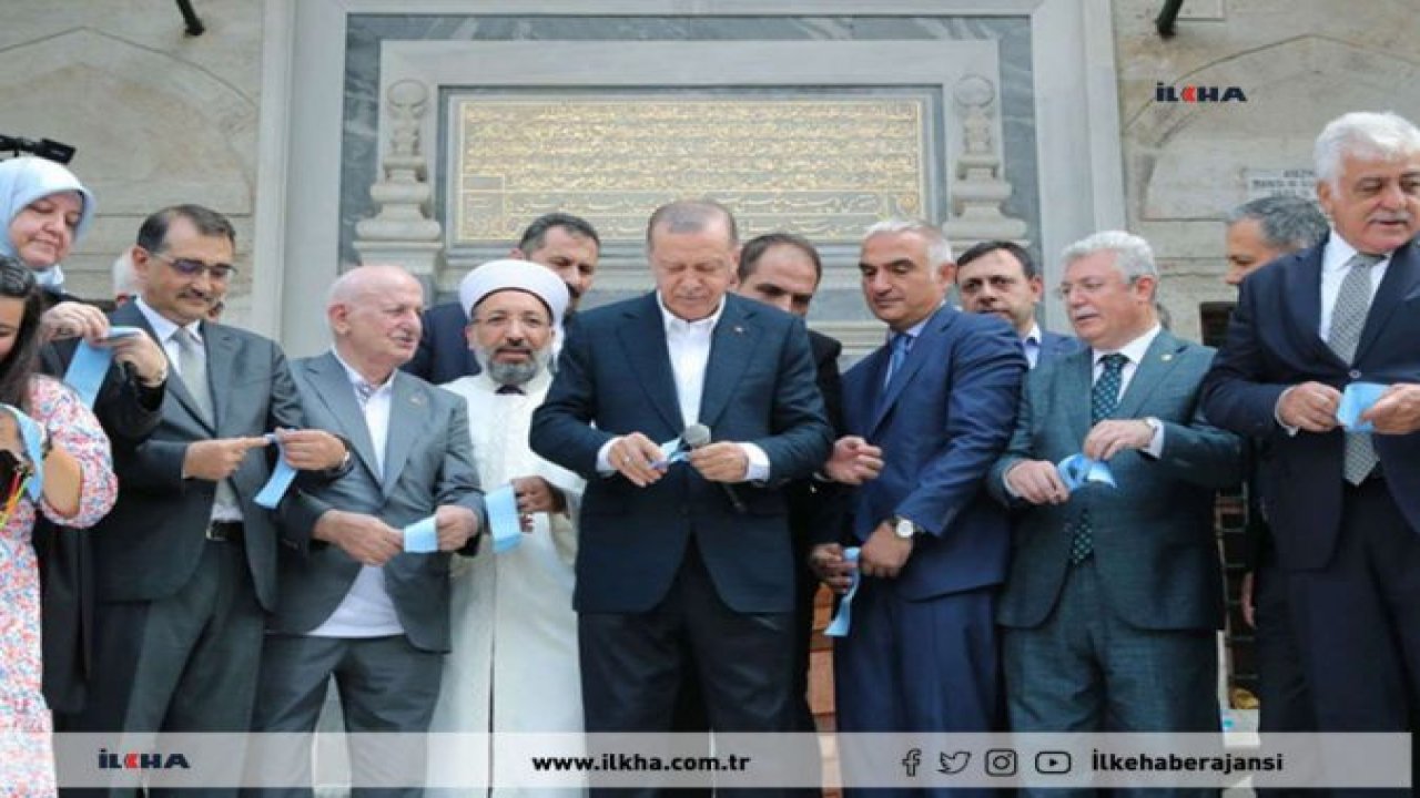 Cumhurbaşkanı Erdoğan, restorasyonu tamamlanan Ayazma Camii’nin açılışını yaptı