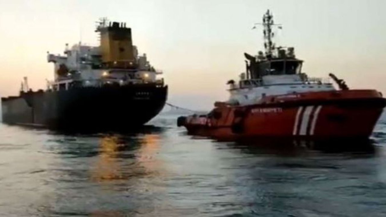 İstanbul Boğazı girişinde Liberya bandıralı tanker makine arızası yaptı