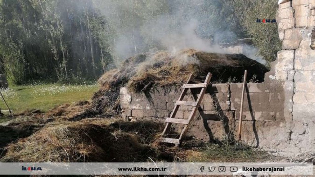 Van’da çıkan yangında bin bağ ot yandı