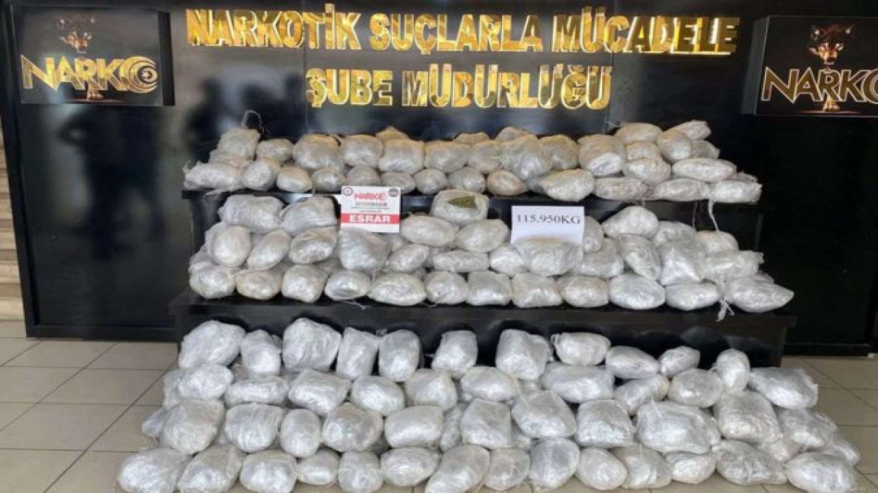 Diyarbakır'da 116 kilogram kubar esrar ele geçirildi