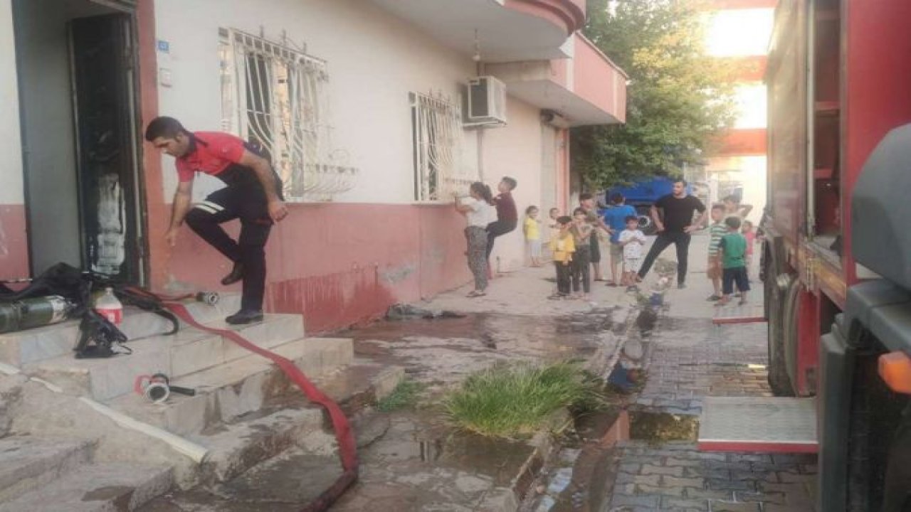 Mardin’de bir evde çıkan yangın maddi hasara neden oldu