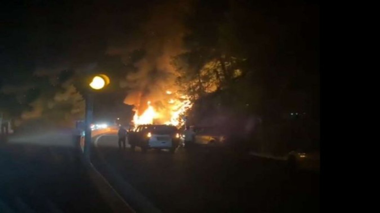 Muğla'da yolcu otobüsü yandı: 38 yolcu tahliye edildi