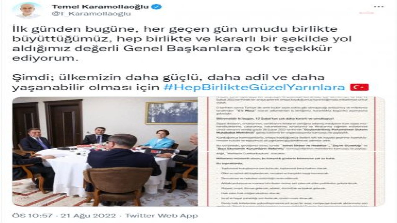 KARAMOLLAOĞLU: İLK GÜNDEN BUGÜNE, HER GEÇEN GÜN UMUDU BİRLİKTE BÜYÜTTÜĞÜMÜZ, HEP BİRLİKTE VE KARARLI BİR ŞEKİLDE YOL ALDIĞIMIZ DEĞERLİ GENEL BAŞKANLARA ÇOK TEŞEKKÜR EDİYORUM