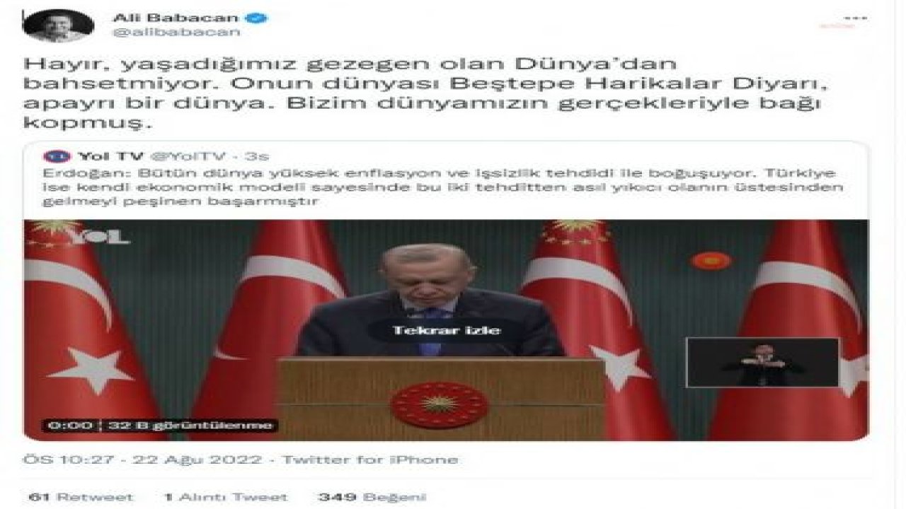 BABACAN: “ONUN DÜNYASI BEŞTEPE HARİKALAR DİYARI, APAYRI BİR DÜNYA”