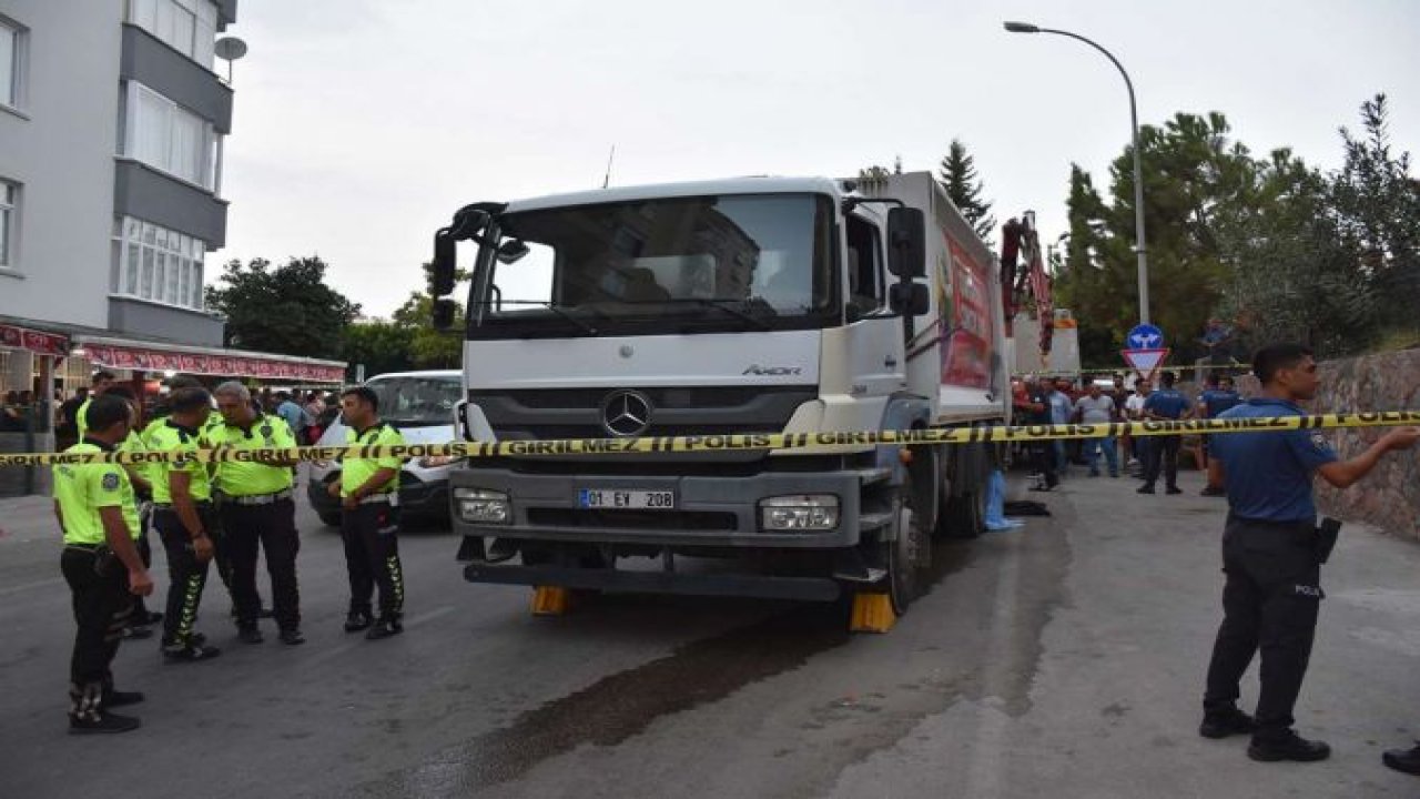 Çöp kamyonunun altında kalan çocuk hayatını kaybetti