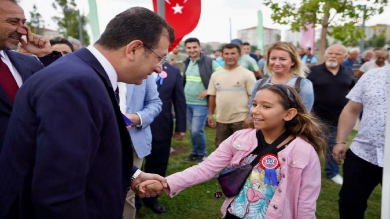 İMAMOĞLU: SADECE "150 GÜNDE 150 PROJE" KAPSAMINDA TAM 24 YEŞİL ALANI İSTANBULLULARLA BULUŞTURACAĞIZ