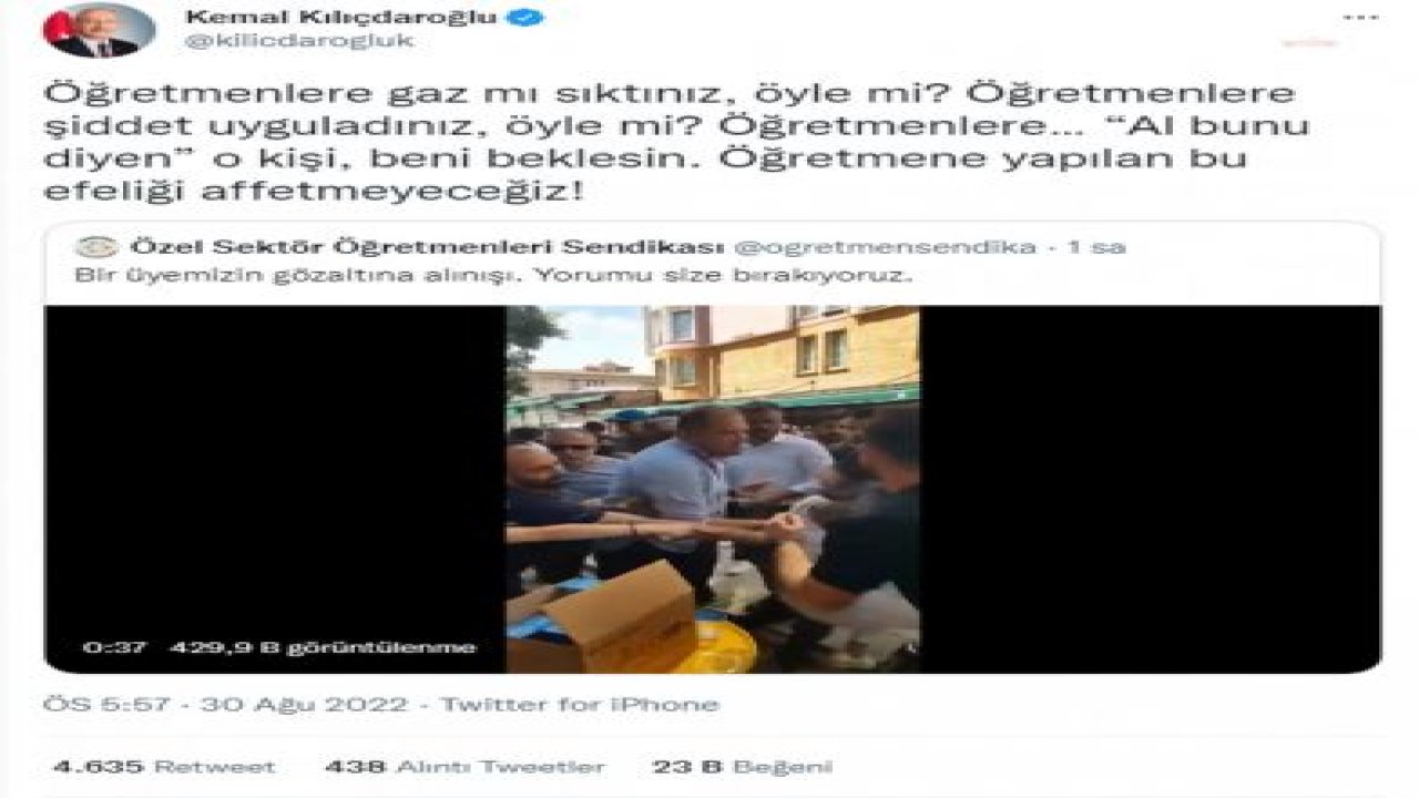 ANKARA'DA GÖZALTINA ALINAN ÖĞRETMENLER SERBEST BIRAKILDI