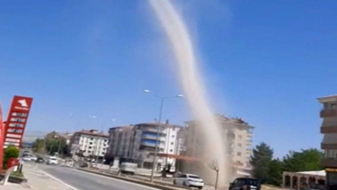 Elazığ'da çıkan hortum görenleri hayrette bıraktı