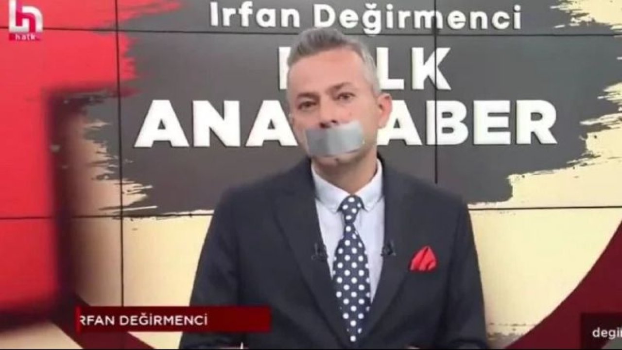 Böyle tepki görülmedi! Halk TV sunucusu İrfan Değirmenci RTÜK'e karşı ağzını bantladı!