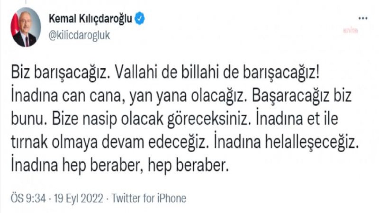 KILIÇDAROĞLU: BAY KEMAL’İN ŞEHRE ZİYARETİNİ PROVOKE ETMEK İÇİN, HER YERİ BUNLARLA DONATMIŞLAR. BİZ VATANSEVERİZ, SİZ İSE OY İÇİN HER BİR ŞEYİN MÜBAH OLDUĞUNU DÜŞÜNEN FIRSATÇILAR