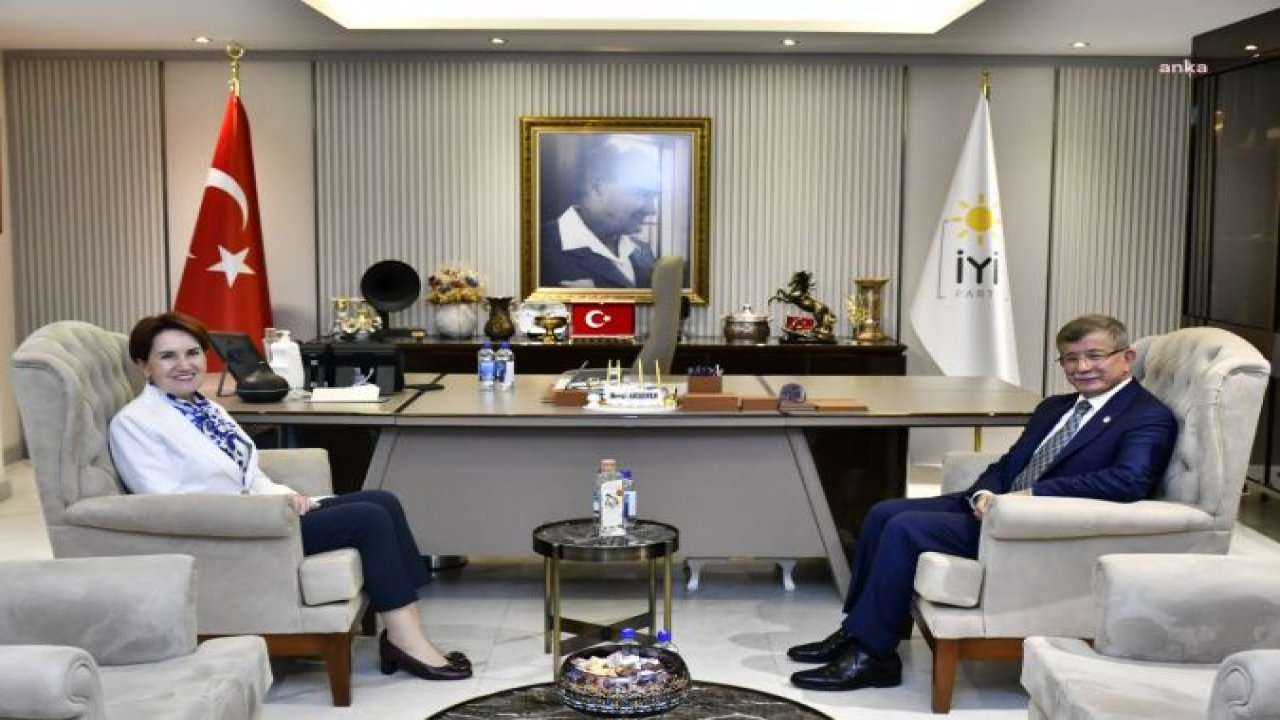 AHMET DAVUTOĞLU, MERAL AKŞENER'İ ZİYARET ETTİ