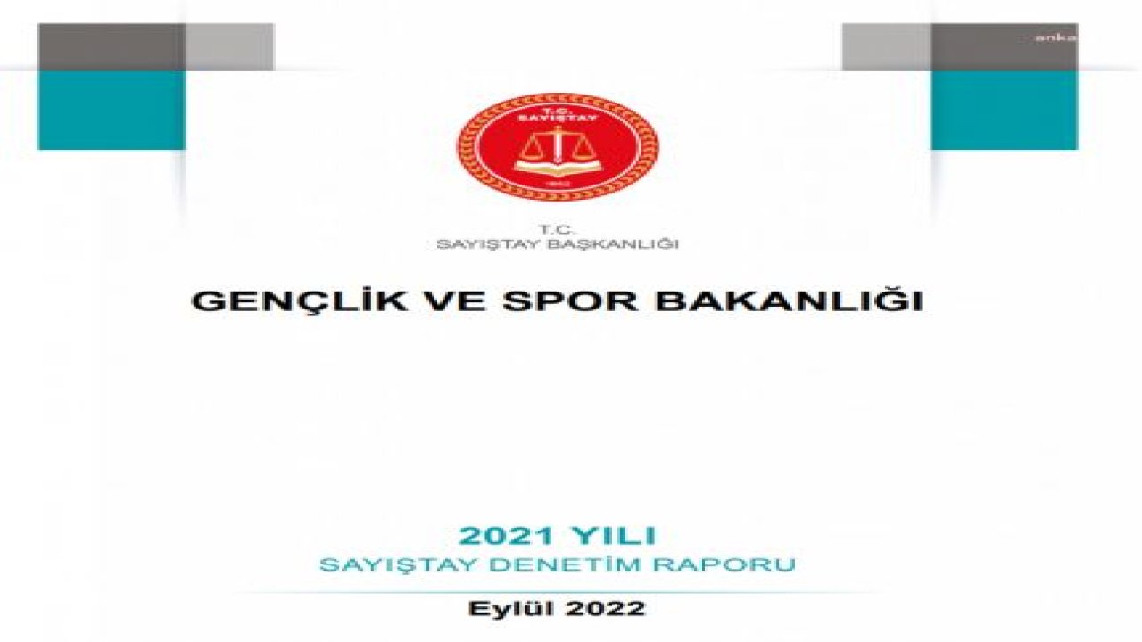 GENÇLİK VE SPOR BAKANLIĞI, 64 BİN METREKARE AOÇ ARAZİSİNİ BİR SPOR KULÜBÜNE TAHSİS ETTİ… SAYIŞTAY KULÜBÜN ARAZİ ÜZERİNDE DÜĞÜN, NİKAH ORGANİZASYONU YAPTIĞINI VE HAVUZ İŞLETTİĞİNİ BELİRLEDİ