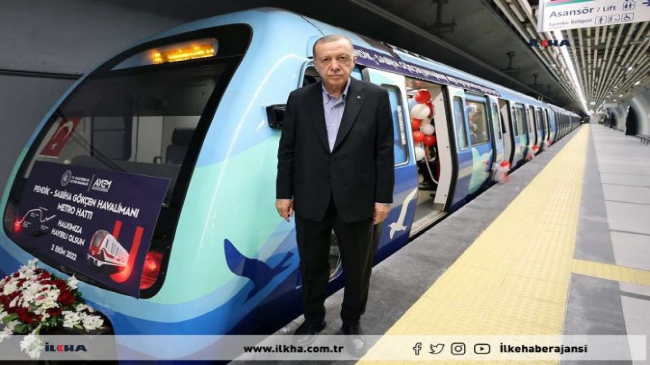 Pendik-Sabiha Gökçen Havalimanı Metro Hattı açıldı