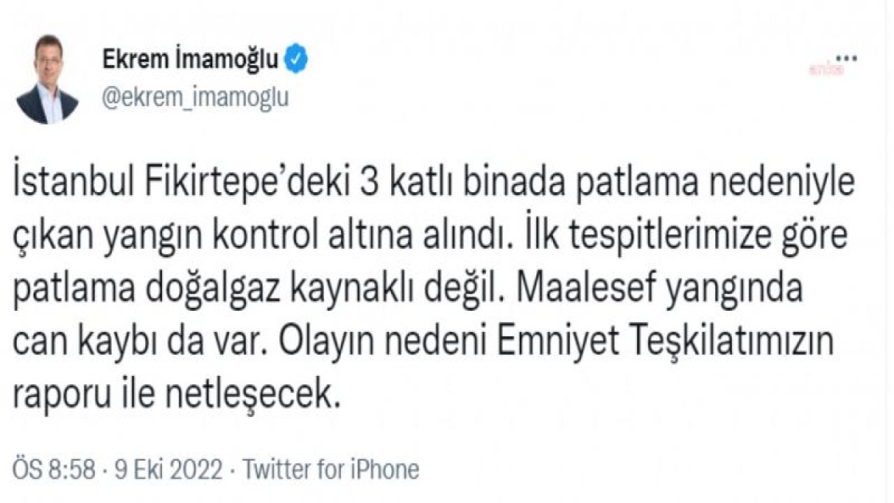 İSTANBUL'DA BİR BİNADA PATLAMA OLDU, 3 KİŞİ YAŞAMINI YİTİRDİ