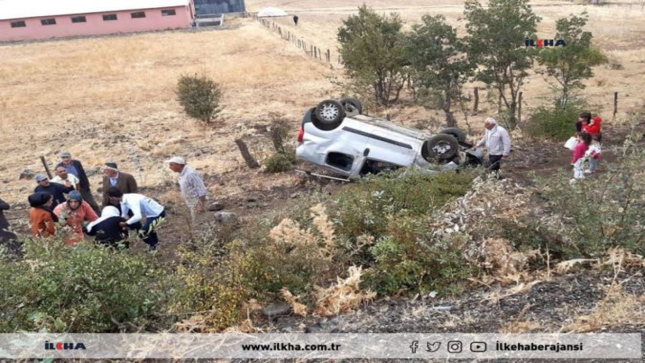 Bingöl'de taziyeye giden araç kaza yaptı