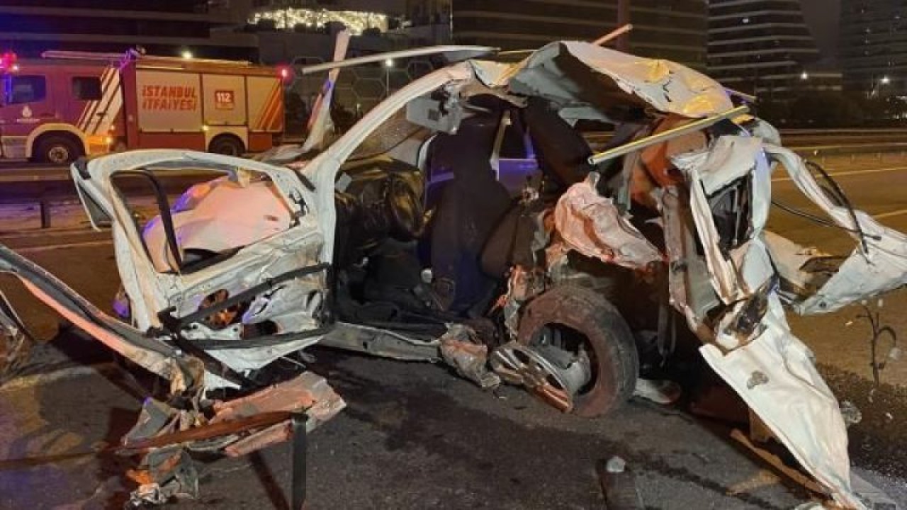 İstanbul'da 'pes' dedirten kaza! Hafif ticari araca çarpan kamyonet sürücüsü kaçtı! Yardım etseydi...