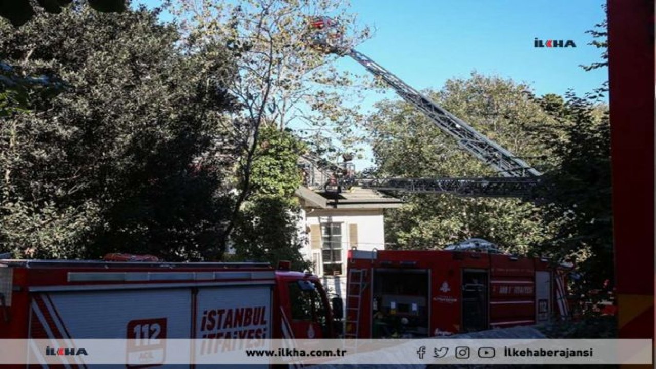 Boğaziçi Üniversitesinin çatı katında çıkan yangın söndürüldü