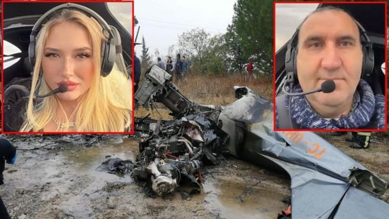 Bursa'da düşen eğitim uçağında hayatını kaybeden 2 kişinin son görüntüleri ortaya çıktı!