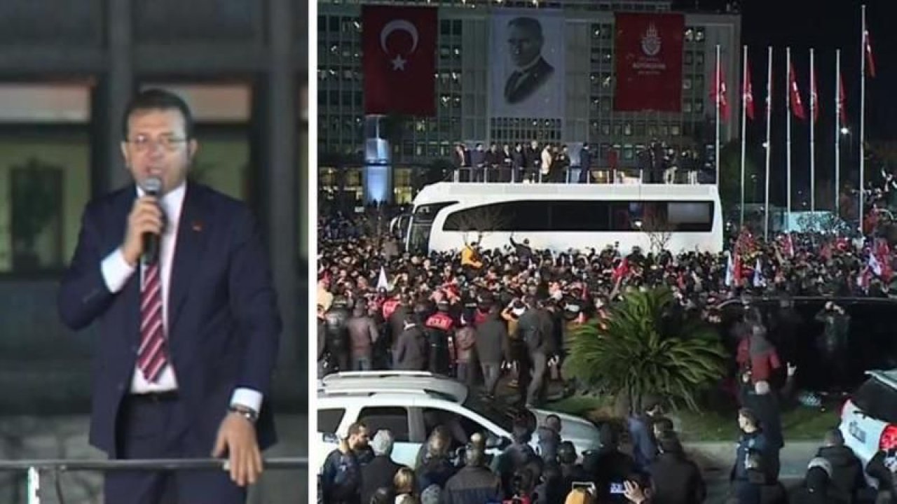 İmamoğlu'nun Saraçhane'de konuştu!  "Hükümet istifa" sloganları ortalığı yıktı!