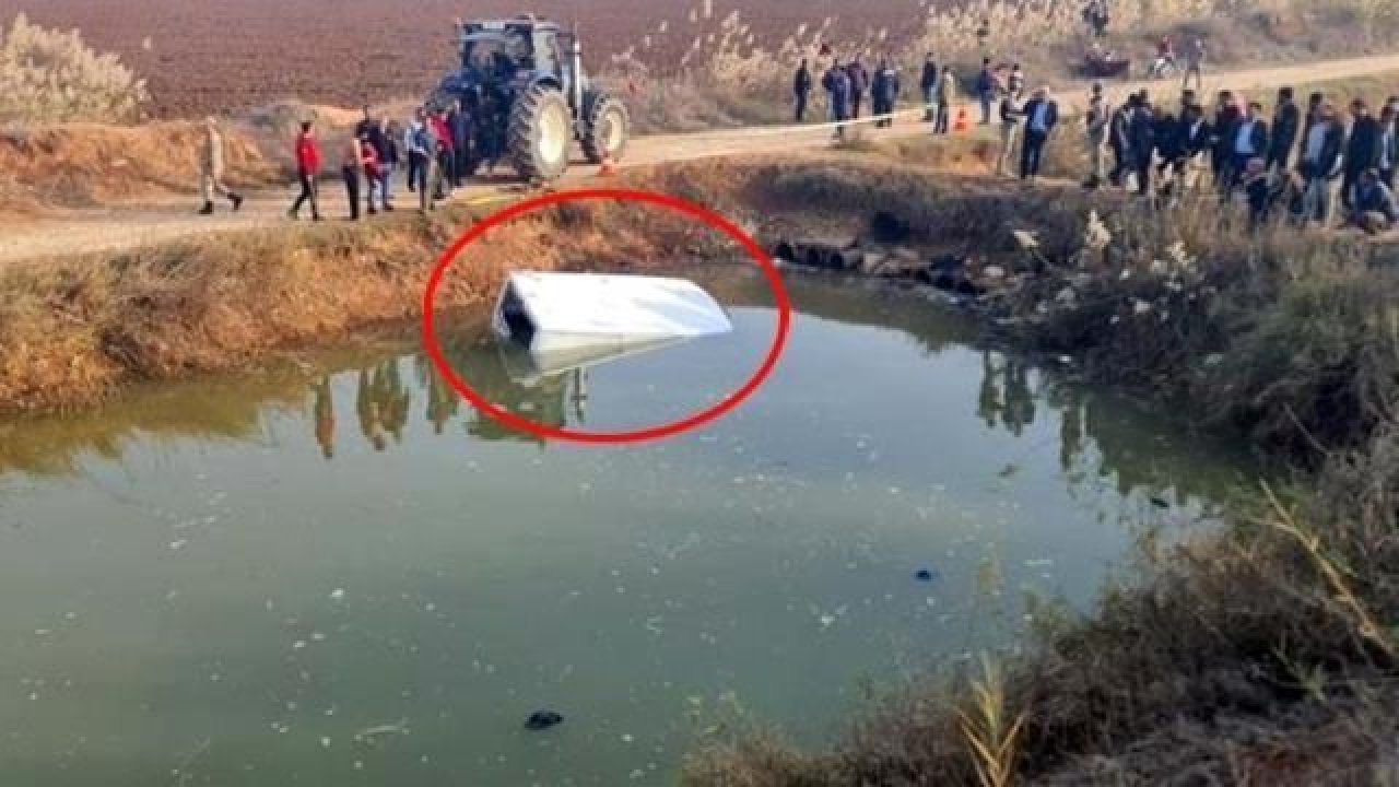 Şanlıurfa'da 8 kişiye mezar olan kaza! Sulama kanalına uçan minibüsten yürek yakan görüntüler!