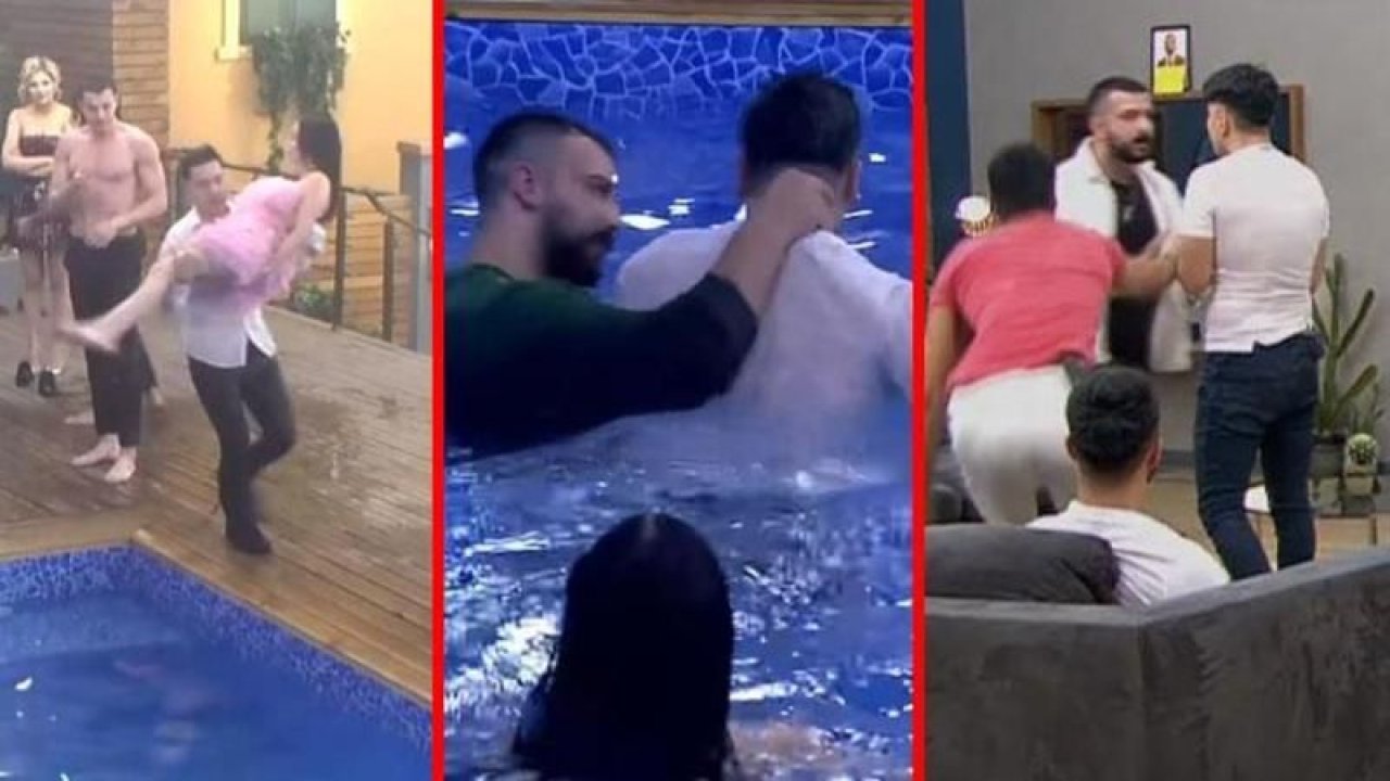 Kısmetse Olur'da Zeyd Cansel'i kucağına alıp havuza atladı! "Sevgilini ödünç aldım"