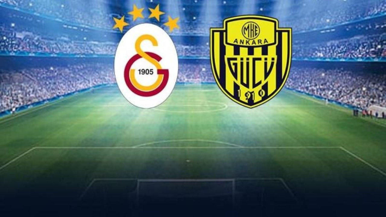 Galatasaray-MKE Ankaragücü maçı başladı! İşte ilk 11'ler!