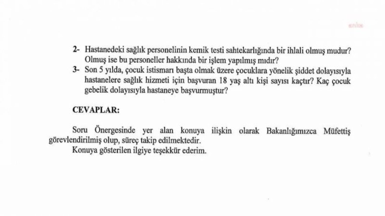 BAKAN KOCA’DAN HDP'Lİ 21 KADIN MİLLETVEKİLİNİN 6 YAŞINDA EVLENDİRİLEN ÇOCUKLA İLGİLİ SORU ÖNERGESİNE 19 KELİMELİK YANIT: "SÜREÇ TAKİP EDİLMEKTEDİR, KONUYA GÖSTERİLEN İLGİYE TEŞEKKÜR EDERİM”