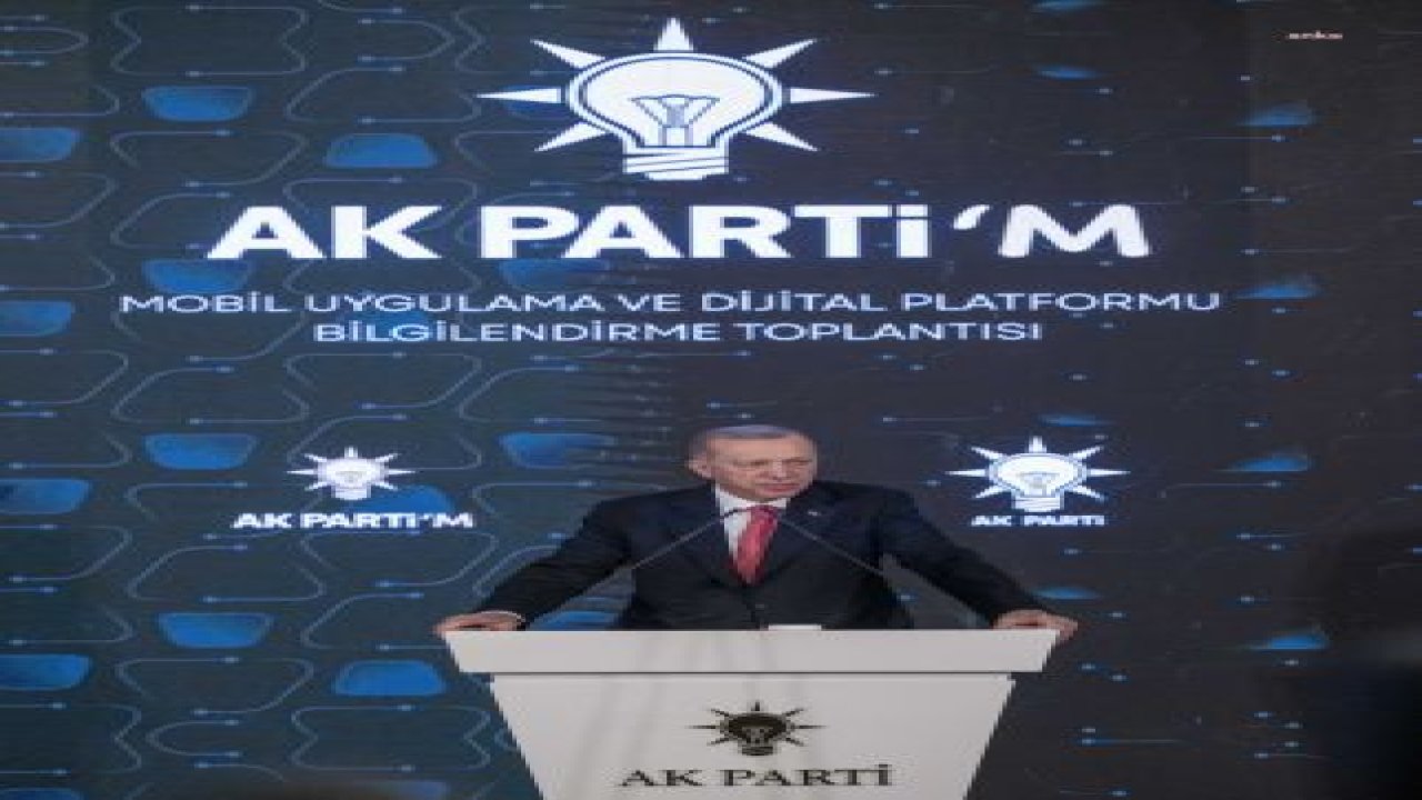 ERDOĞAN: BİZİM İCRAATLARIMIZIN YETİŞTİĞİ YERE, VİZONTELE MUHALEFETİN HAYALLERİ BİLE YETİŞEMEZ