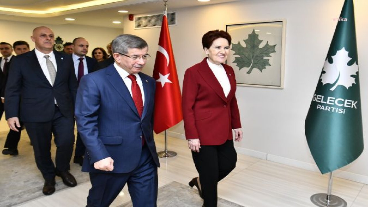 MERAL AKŞENER, ALTILI MASA TOPLANTISI ÖNCESİNDE AHMET DAVUTOĞLU’NU ZİYARET ETTİ