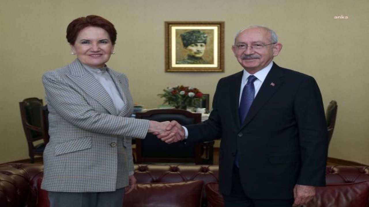 KILIÇDAROĞLU, ALTILI MASA TOPLANTISI ÖNCESİNDE AKŞENER İLE BİR ARAYA GELDİ