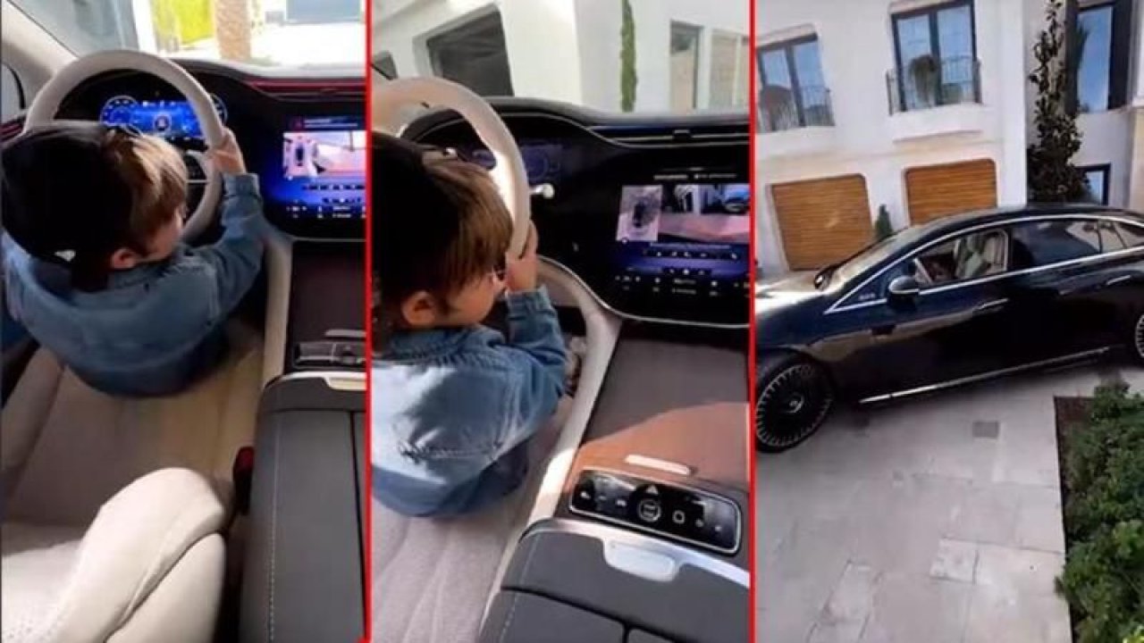 Kenan Sofuoğlu'nun son paylaşımı olay yarattı!  3 yaşındaki oğlu Zayn bu kez lüks araba kullandı