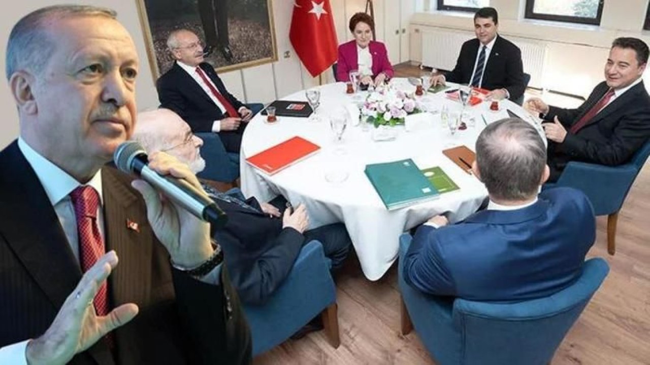 Cumhurbaşkanı Erdoğan'dan 6'lı masaya şok sözler!  "Güdük bir şahsiyeti aday olarak kabul ettirmeye çalışıyorlar"