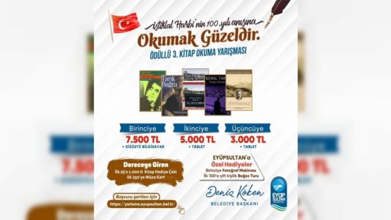 5 kitap okuyup 7 bin 500 lira kazanmak mümkün