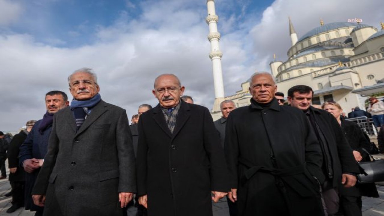 KEMAL KILIÇDAROĞLU, MURAT KARAYALÇIN'IN AĞABEYİ OKAY KARAYALÇIN'IN CENAZE TÖRENİNE KATILDI