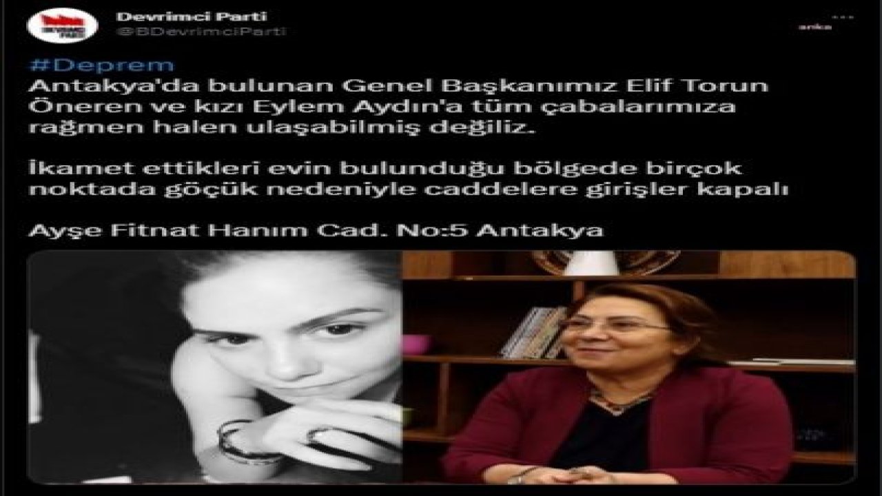 7,7 BÜYÜKLÜĞÜNDEKİ DEPREM 10 İLİ VURDU… TİYATRO SANATÇISI ORHAN AYDIN, HATAY'DA ENKAZ ALTINDA KALAN KIZI VE ESKİ EŞİ İÇİN YARDIM ÇAĞRISINDA BULUNDU