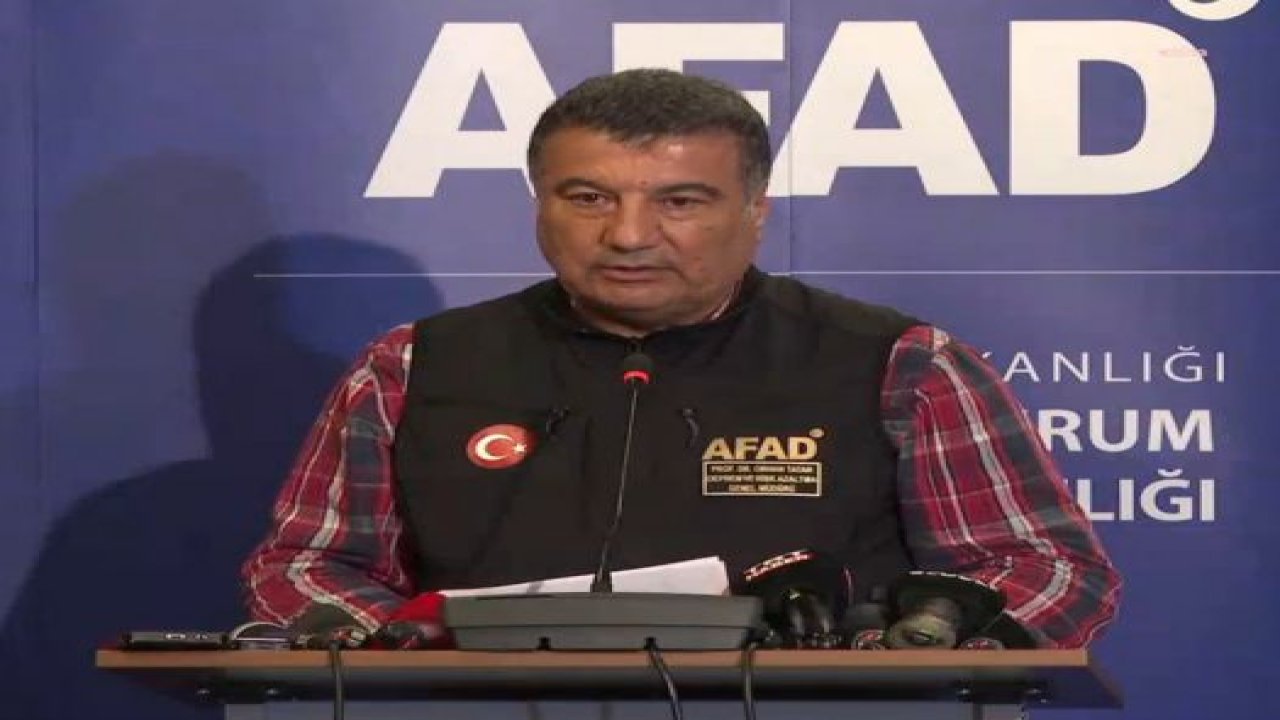 AFAD DEPREM VE RİSK AZALTMA GENEL MÜDÜRÜ ORHAN TATAR, SAAT 23.25'TE AÇIKLADI: “ÖLÜ SAYISI 2316’YA YÜKSELDİ, YARALI SAYISI 13 BİN 293”