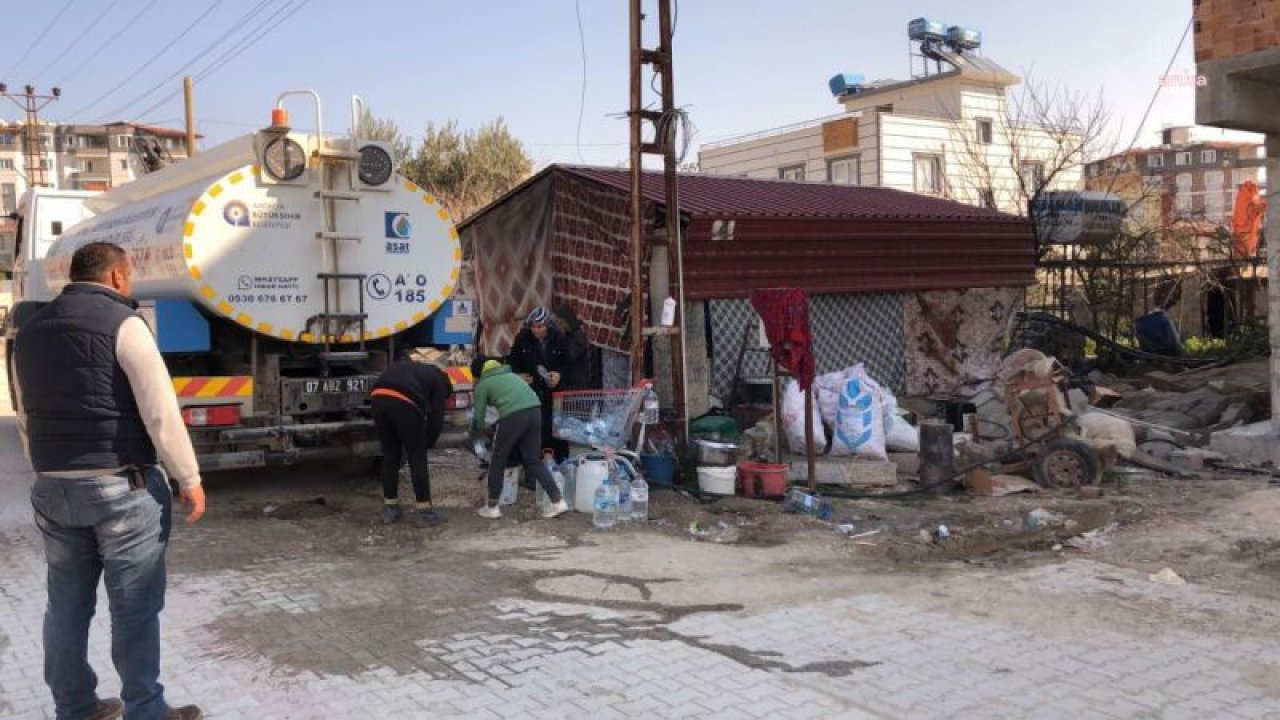 ANTALYA BÜYÜKŞEHİR BELEDİYESİ, HATAY’I YENİDEN SUYA KAVUŞTURDU