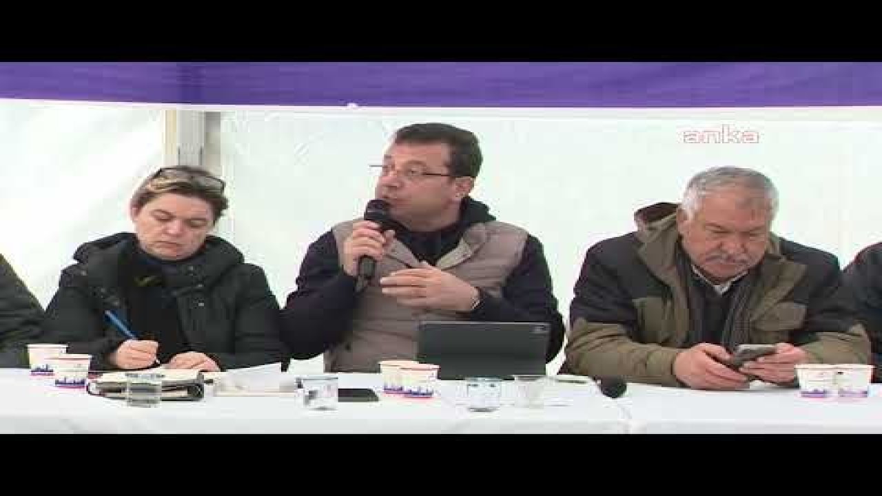 İBB HATAY’DA 'DEPREM KOORDİNASYON TOPLANTISI' YAPTI... İMAMOĞLU: "DEPREMDE ÖLMEK KADERİMİZ OLAMAZ, AFETLE MÜCADELE BİLİM KURULU MUTLAKA DEVREYE ALINMALI"