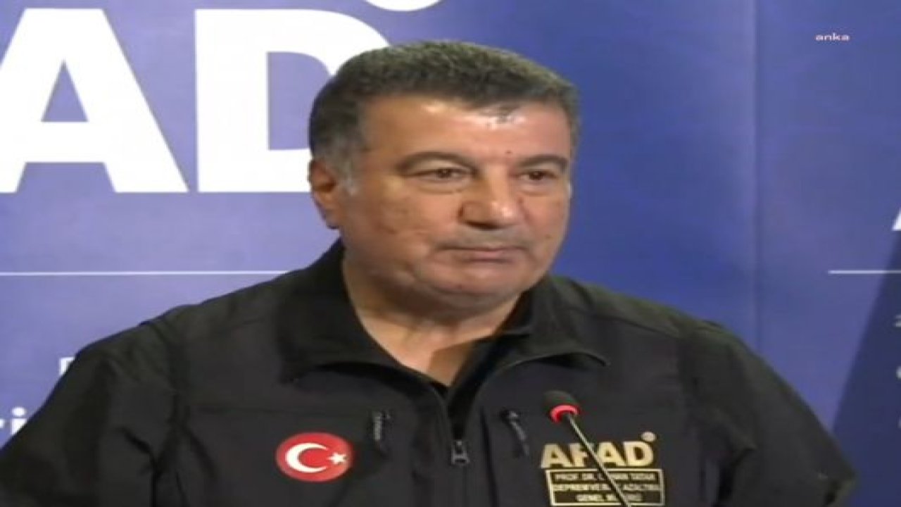 AFAD DEPREM GENEL MÜDÜRÜ TATAR: ARTÇILAR İZMİR DEPREMİ BÜYÜKLÜĞÜNDE