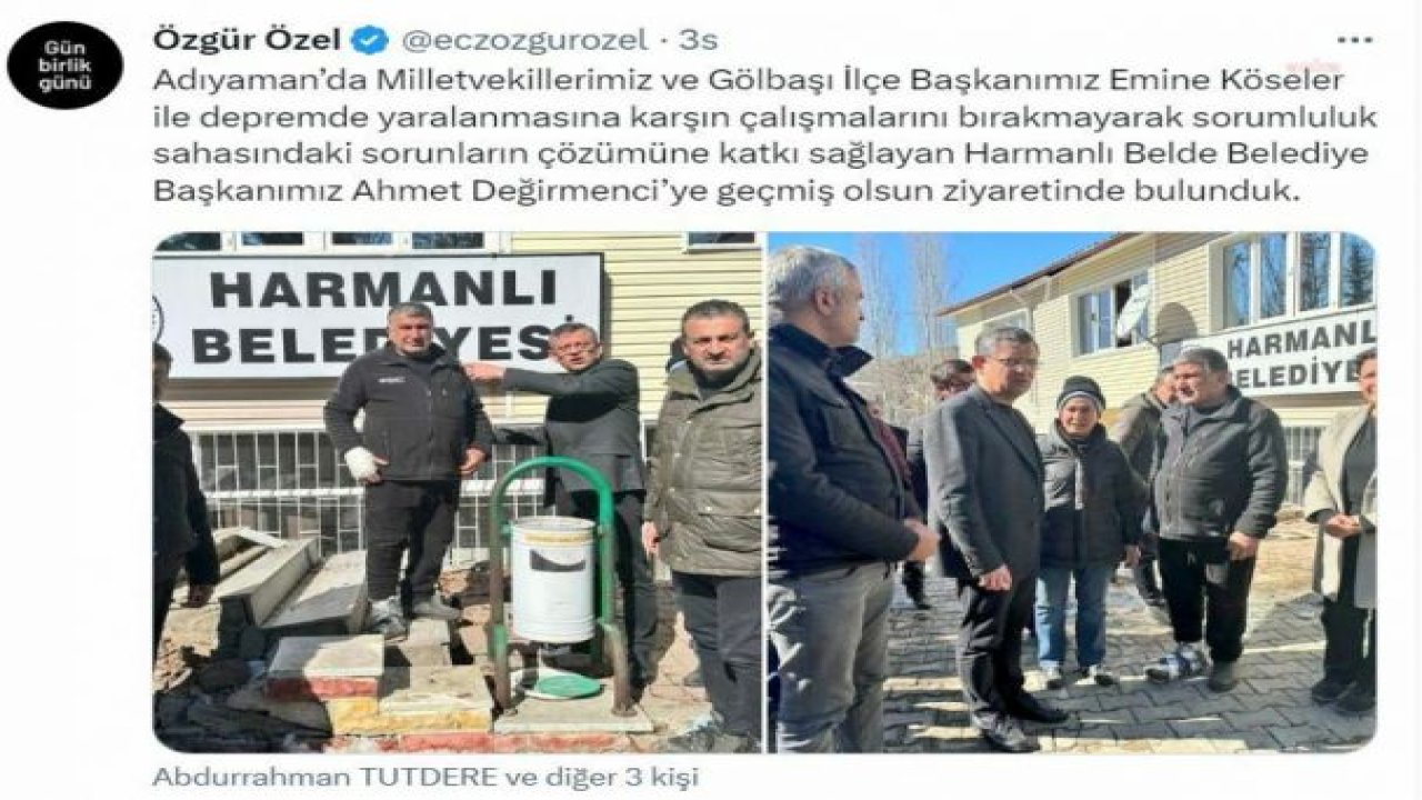 HARMANLI BELEDİYE BAŞKANI KIRIKLARINA RAĞMEN DEPREMDE 7 GÜN BOYUNCA YURTTAŞLARA YARDIM ETTİKTEN SONRA MUAYENE OLABİLDİ