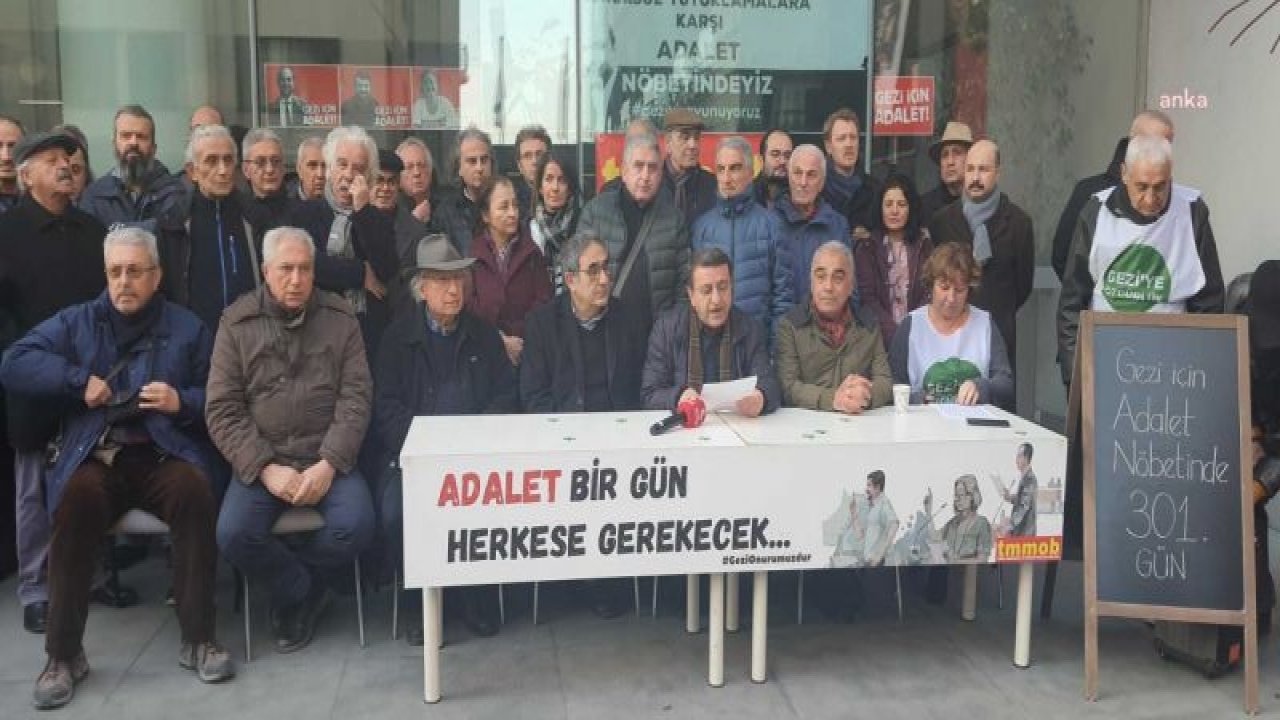 GEZİ DAVASI TUTUKLULARI İÇİN 301. ADALET NÖBETİ TUTULDU: “RANT POLİTİKALARINA KARŞI KAMU YARARINI SAVUNMAK MÜHENDİS, MİMAR VE ŞEHİR PLANCILARININ TEMEL GÖREVLERİ ARASINDADIR”