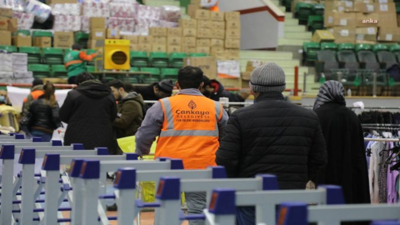 ÇANKAYA BELEDİYESİ’NİN DEPREM BÖLGESİNE DESTEĞİ ARTARAK DEVAM EDİYOR