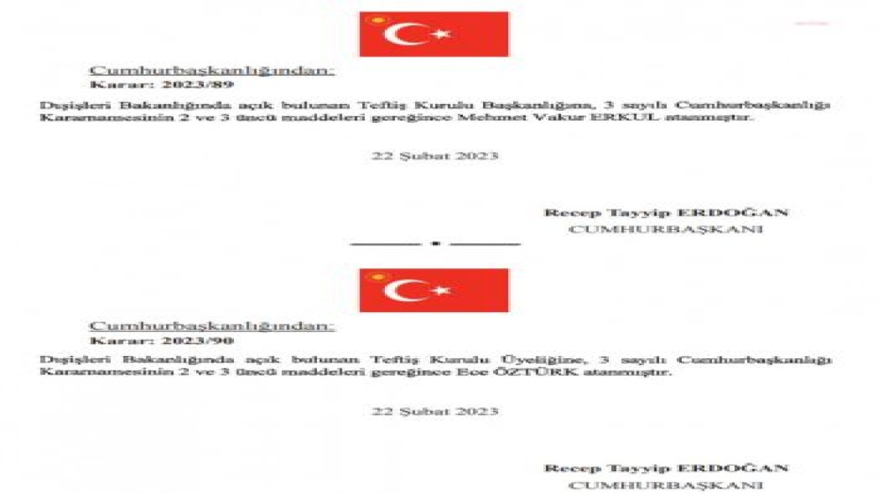 BÜYÜKELÇİ KARARNAMELERİ YAYINLANDI... AKP’Lİ FATMA BETÜL SAYAN’IN KARDEŞİ AYŞE HİLAL SAYAN KOYTAK DIŞİŞLERİ BAKANLIĞI BİLGİ TEKNOLOJİ GENEL MÜDÜRLÜĞÜ’NE ATANDI