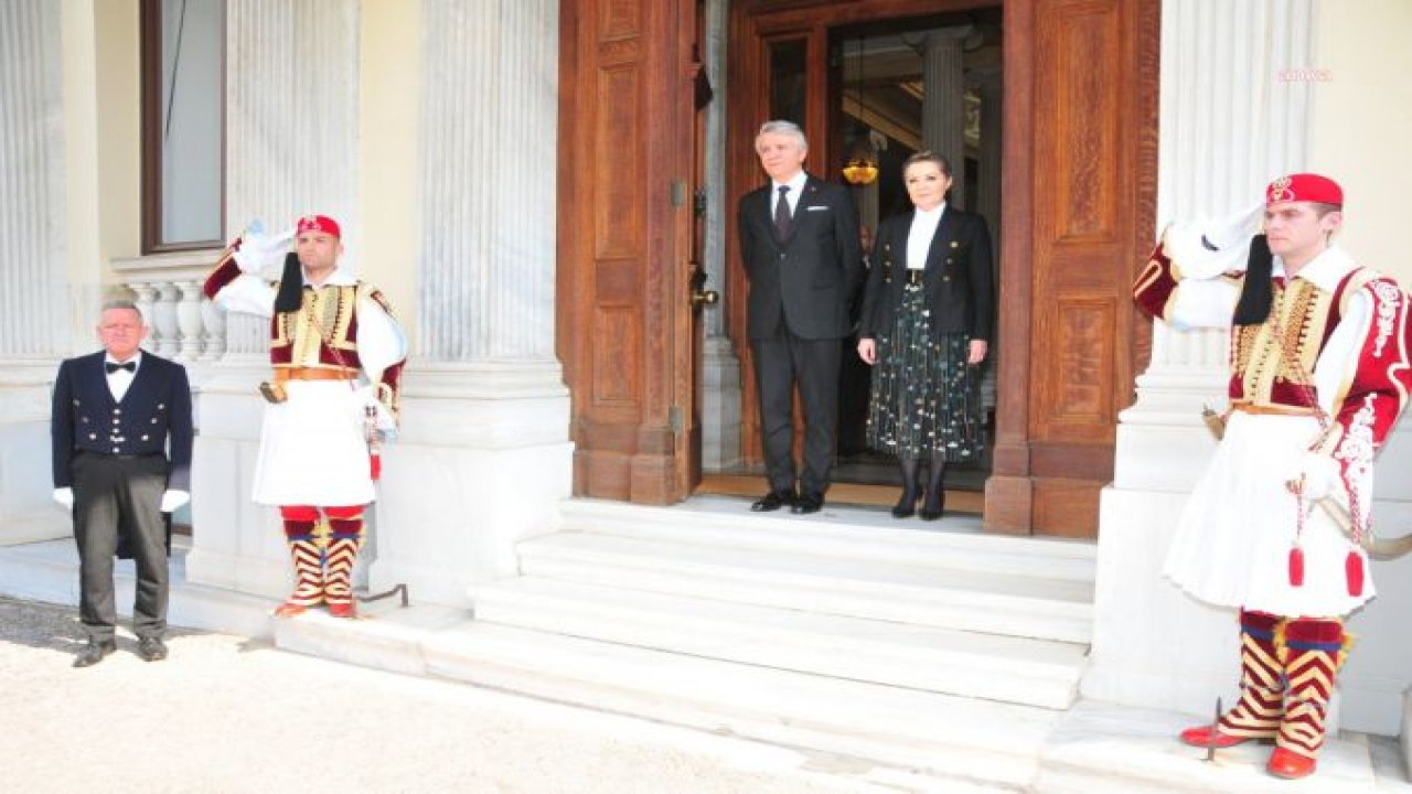 ATİNA BÜYÜKELÇİSİ ÇAĞATAY ERCİYES, YUNANİSTAN CUMHURBAŞKANI KATERİNA SAKELAROPULU’YA GÜVEN MEKTUBUNU SUNDU