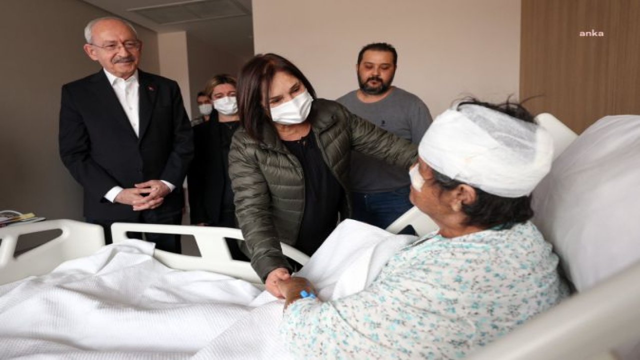 KILIÇDAROĞLU DEPREMDE YARALANAN YURTTAŞLARI, HASTANEDE ZİYARET ETTİ: “BİRLİKTE BU ZOR GÜNLERİ AŞARAK YIKILAN KENTLERİMİZİ OMUZ OMUZA AYAĞA KALDIRACAĞIZ”